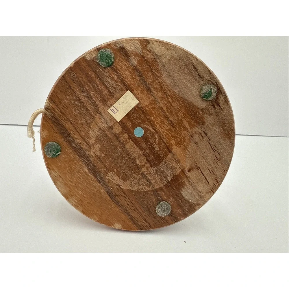 Vintage Dried Rose‎ Flowers Under Glass Dome Wood Base
